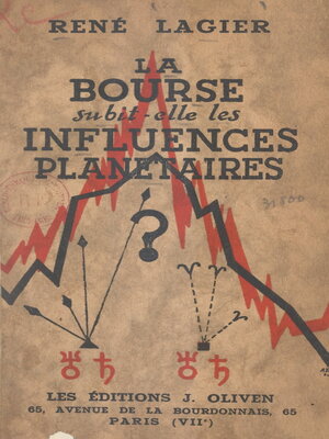 cover image of La Bourse subit-elle les influences planétaires ?